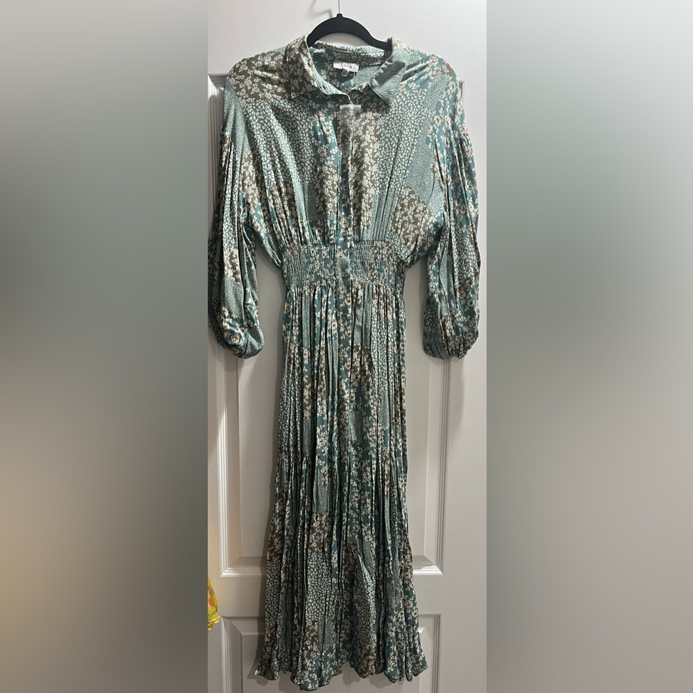 Fate Smocked Maxi Dress